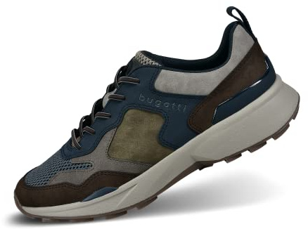 bugatti Men's Zion Sneaker, Brown Multicolour, 6.5 UK