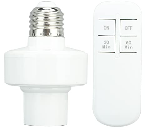 Douille Télécommandée Sans Fil avec Contrôle à 360 Degrés, Installation Facile, Compatible avec Ampoules Standard 220V