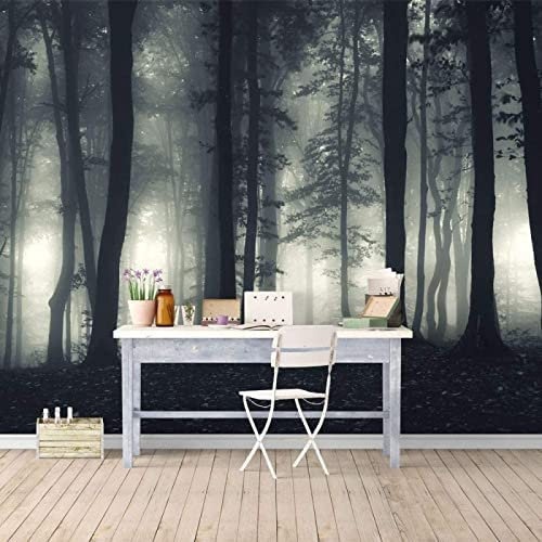 3D Paysage De Forêt Fantastique Brumeux Papiers Peints Grands Autocollants , Papiers Peints Amovibles | Papier Peint Autocollant 3D Pour Chambre D'Enfant, Salle À Ma 140 (largeur) x 70 (hauteur) cm