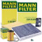 MANN-FILTER Inspektionspaket Filterset 1x Ölfilter, 1x Luftfilter, 1x Innenraumfilter (Aktivkohlefilter), 1x Ölablassschraube mit Dichtring, 1x Ölwechselanhänger,