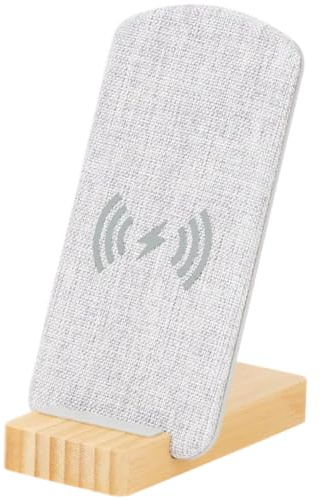 Chargeur a Induction sans-Fil Re-load Bambou certifié FSC® (Blanc)