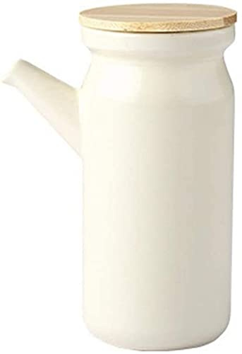 KOINEN Ceramic jugs,Soy sauce pot,Oil Can Olive or Vinegar Bottle Anti-Leakage, 500ML Ceramics Oil Dispenser Bottle Ceramic Soy Sauce Dispenser Bottler (Color : C) (Color : C)
