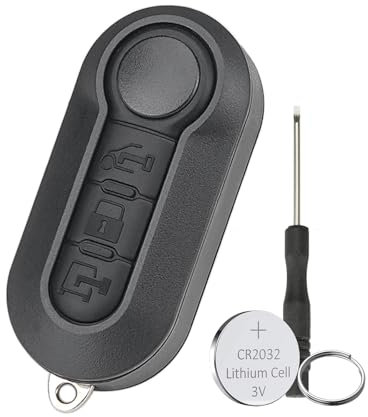 3 Button Car Key Fob Case For Peugeot Boxer Citroen Relay VAN Key Cover Fiat 500 500L Ducato Punto Bravo Panda for Iveco Daily with Screwdriver key Ring Battery CR2032
