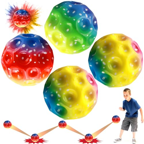 Sprünge Gummiball,Planeten Hüpfbälle, Astro Jump Ball, Hohe Springender Gummiball, Space Theme Bouncy Balls,Super High Bouncing Bounciest Lightweight Foam Ball, Sport Training Ball (xuancai)