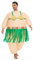 Spinosaurus Inflatable Luau Hula Skirt Costume,Hawaiian Themed Party Funny Blow Up Costumes for Adult Beach Carnival