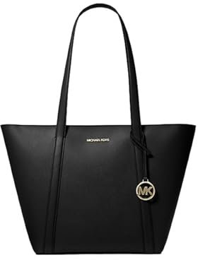 Michael Kors Pratt Große Tote Schultertasche, Schwarz