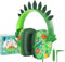 Kinder Kopfhörer, Kopfhörer Kinder mit Kabel ab 3 4 5 6 7 Jahren Mädchen Jungen, Faltbare, Einstellbar, Stereo Sound, HD-Mikrofon, Over Ear Kinderkopfhörer für Schule/Tablet/PC (Dinosaurier)