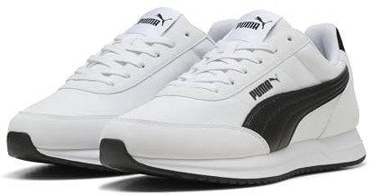 PUMA Unisex R78 LIGHTWIND Sneaker, White Black, 46 EU