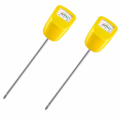 XLUX Medidor de Suelo para Plantas, Sensor de Humedad del Suelo, Monitor de Agua para jardinería, Agricultura, hogar, Plantas de Interior y Exterior Flor, Paquete de 2