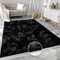 Paco Home Teppich Wohnzimmer Kunstfell weich waschbar modern elegant pflegeleicht Felloptik Uni Seidenglanz flauschig Kurzflor, Grösse:240x340 cm, Farbe:Schwarz