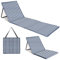 just be... Alfombrilla plegable para la playa ligera, portátil, ajustable para tomar el sol, reclinable con respaldo y bolsillo para objetos de valor para vacaciones, jardín, acampada, parques y