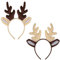 2 Pièces Serre-Tête Renne Noël, Bandeau de Cheveux Cerf pour Enfants, Chapeaux Bois de Renne Décoration de Fête Carnaval Accessoire Déguisement Costume