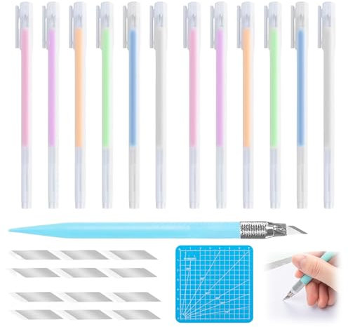 JBLJDWD 12 Pcs Glue Pen for Crafting, Quick Dry and Easy to Use Card Making Supplies for Scrapbook, Notebooks, Crafts, Handmade Stationery, DIY