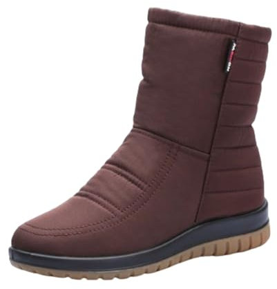 Generisch warehouse deal Winterstiefel Damen Damen Flach Rutschfeste Laufsohle Elegant Klobiger Blockabsatz Spitze Zehe Langs 10 euro artikel damen schuhe sale