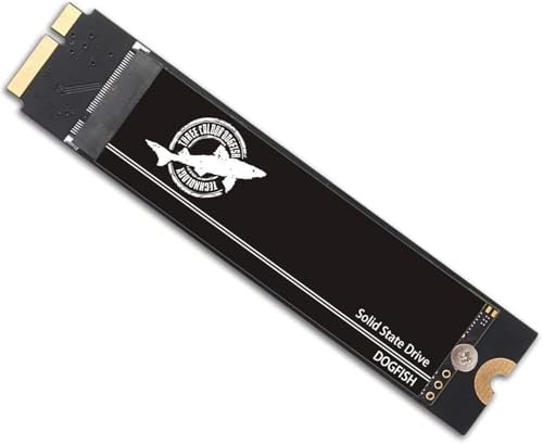 Dogfish SSD 256GB Upgrade for Mid 2012 MacBook Air A1466(EMC 2558) A1465(EMC 2559) High Performance Internal Solid State Drive (MacOS Pre-Installed) - 256GB