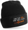 Beanie Strickmütze mit Spruch | Die TUT nix - Die Will nur Aperol | schwarz | Unisex SoftTouch angenehm weiche und warme Wintermütze | OneSize Einheitsgröße für Erwachsene