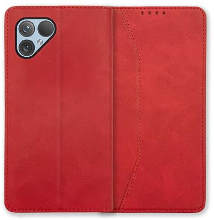 mtb more energy® Schutz-Tasche 'Premium' kompatibel mit Fairphone 5 - Rot - Bookstyle - Cover Hülle Case Klapphülle Etui