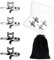 4 Stück Häkelringe Verstellbare Metall Garnspannungsringe Für Fingerhäkeln Katzenstricknadeln Fingerhut Halter Finger Schutzring Mit Box & Aufbewahrungstasche DIY Bastelprojekt Thanksgiving Geschenke