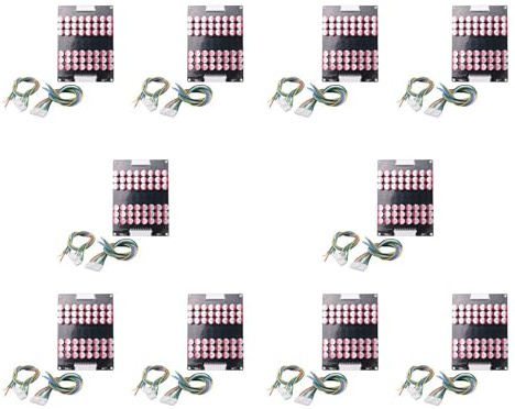 Remingtape Lifepo4 Lot de 10 batteries au lithium actives 16S 5 A Équilibre 48 V 60 V 16S 16S