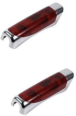 BUGUUYO 2pcs Car Handbrake Cover Decorative Carbon Fiber Pattern Interior Auto Accessory Styling for Car Handbrake