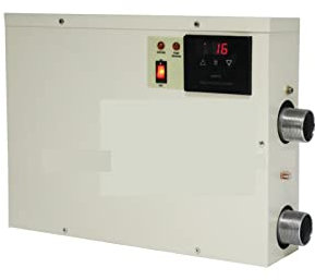 Calentador eléctrico para piscinas, 5. 5kw Termostato de calentador de agua digital con sistema de circulación Pantalla táctil impermeable for piscina SPA Agua caliente