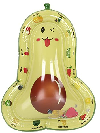 UMDHAIYI Aufblasbare Wassermatte PVC Multifunktionales faltbares Avocado-Muster Baby-Säuglingskissen