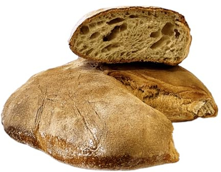 Panificio Morra Pane Casereccio Fresco a Lievitazione Naturale – Prodotto Artigianale Croccante con Farina 00 – Confezione da 2 Pezzi da 1,3 kg ciascuno, prodotto artigianalmente