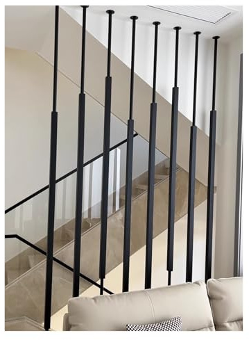 Verstellbare Raumteiler-Stange, kein Bohren, temporäre Wand für moderne Räume, vom Boden bis zur Decke, Sichtschutz-Trennwand, ideal für Raumtrennung und Heimbüro