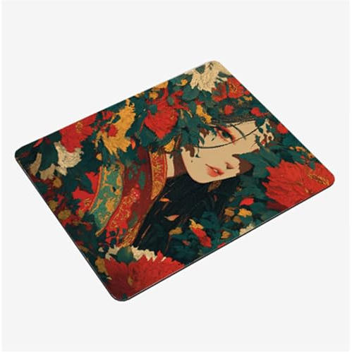 Tapis de Souris Gamer 200x150x3mm, Tapis Souris Rouge sous Main Bureau Classique Mouse Pad Imperméable, avec Base en Caoutchouc, avec Bord Cousu Mousepad, Portable Gaming Accessoire Bureau S0-1219