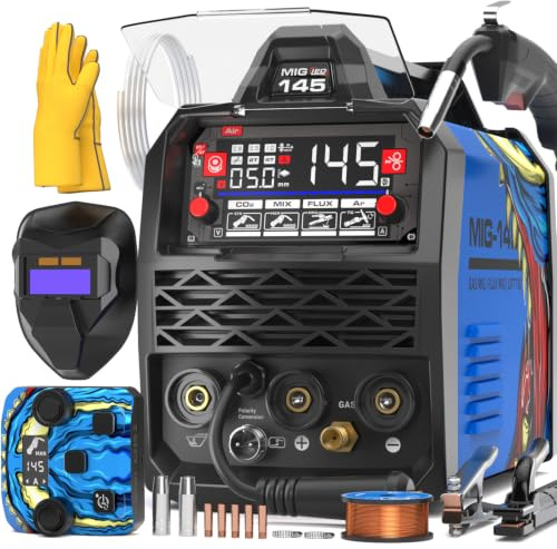 ANDELI Saldatrice MIG 4in1 145A 230V Telecomando Sinergica