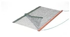 Sport-Thieme Tennis Schleppnetz | Gewicht: 8,2 kg | Doppeltes Netz-Gewebe zum Abziehen von Tennisplätzen | 2X 1,5 m mit eingearbeiteter Hartholzschiene inkl. Schleppleine | Markenqualität