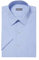 Van Heusen Men's Short Sleeve Dress Shirt Regular Fit Poplin Solid, Cameo Blue, 16 Neck