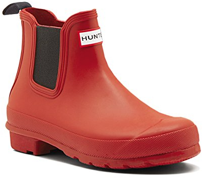 Hunter Original Stivali da pioggia corti stivali da pioggia da donna - rosso militaire - 38