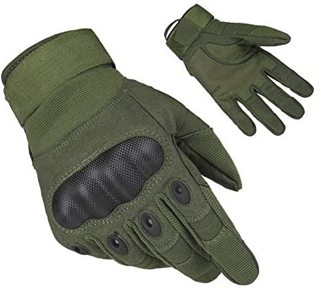 Limirror Herren Taktische Handschuhe Handschuhe Fahrradhandschuhe Motorrad Handschuhe outdoor sport Handschuhe Fitness Handschuhe Army Gloves Ideal für Airsoft,Militär,Paintball(Grün,L)