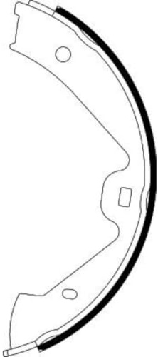 HELLA 8DA 355 050-221 Brake Shoe Set, parking brake - H1752 - for e.g. PORSCHE / VOLKSWAGEN