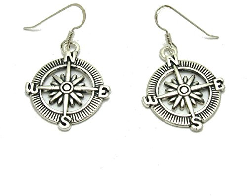 Sterling Silber Ohrringe Kompass 925 Empress jewellery