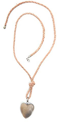 collezione alessandro Lange Kette Mira mit Herzanhänger aus Horn