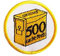 500 Finds Geocaching Patch Funde gefunden Award Achievement Aufnäher
