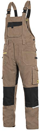 CXS Stretch - Herren Arbeitslatzhose mit Kniepolstertaschen und reflektierende Streifen - Hochwertige, komfortable und atmungsaktive Arbeitsoveralls für Herren mit modernem Schnitt (Größen: 46-64)