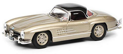 Schuco 450258800 450258800-MB 300 SL, Champagner 1:43, Modellauto, Modellfahrzeug, Gold