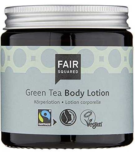 FAIR SQUARED Body Lotion Green Tea 100ml Körperlotion Grüntee - für sensible Haut - vegane Naturkosmetik - Zero Waste