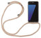 betterfon | Samsung Galaxy S7 Edge Handykette Smartphone Halskette Hülle mit Band - Schnur mit Case zum umhängen Handyhülle mit Kordel zum Umhängen für Samsung Galaxy S7 Edge SM-G935 Beige/Braun