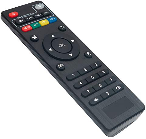 AIDITIYMI Remote Control Replace for MXQ Pro X96 T95 V88 Android TV Box MXQ-4K MXQ TX3MINI T9 X96s MXQ, MXQ Pro, MXQ 4K, M8S X96 X96mini MXQ Pro T95M T95N with Learning Function