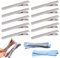 JJQHYC 60 Stück Haarspangen DIY Haarklammer zum Selber Gestalten Damen Krokodil Haarspangen 66 mm Metall Haarclips