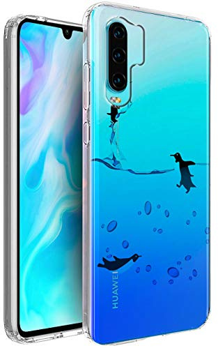 CoolGadget Motiv Hülle für Huawei P30 Pro - Motiv 05 Designhülle, Anti-Fingerprint, Slim Fit Schutzhülle mit Erhöhtem Kamerarand, Stoßfest, Kratzschutz