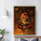 Hinduismus Wandkunst Religion Leinwand Gemälde Ganesha Poster und Drucke Dekoratives Bild Moderne Heimdekoration 50x70cm Rahmenlos
