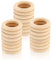 24 Stück Holzringe zum Basteln, Natürliche Holz Ringe, Makramee Ringe für DIY Schmuck Makramee Armband Anhänger Hängende Dekoration Ringe - 70mm