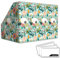 ANSSDO Lot de 6 porte-revues en carton – Organiseur de fichiers de magazines de qualité supérieure, grande boîte de rangement pour livres ou porte-dossiers pour bureau, motif floral bleu sarcelle