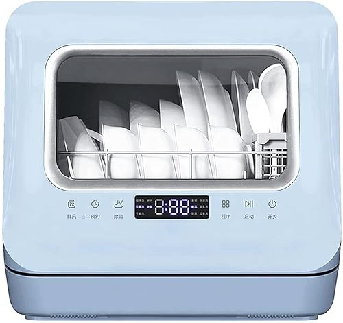 Fully Automatic Countertop Dishwasher with 6 Place Settings Compact Dishwashers Countertop or Built-in Installation Dishwasher Stainless Steel