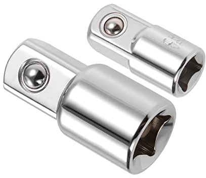 QUARKZMAN 2 Stück Sockel Adapter 3/8(W) bis 1/2(M)&1/4(W) zu 3/8(M) Buchse auf Stecker